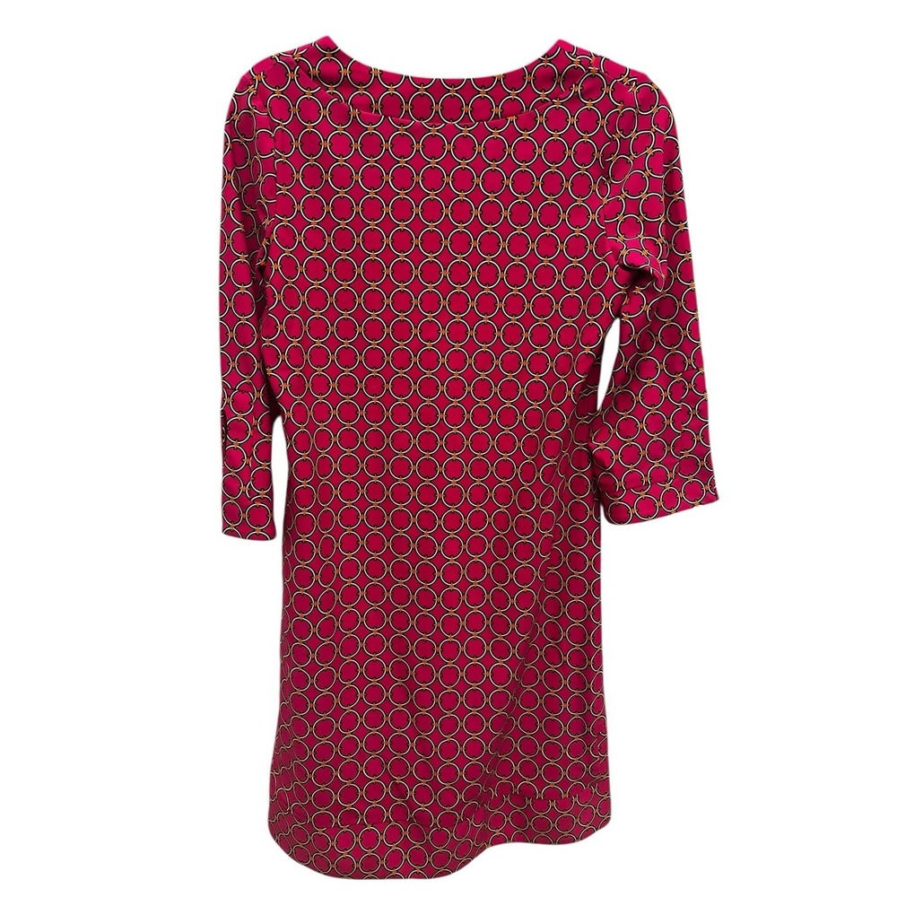 Jude Connally Megan Dress Geometric Circle Peony Pink Sz Small‎ Jude Cloth - Picture 5 of 5